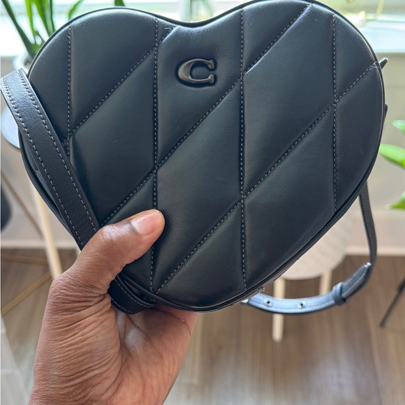 Coach Black Heart Crossbody Bag - Picture 3 of 13